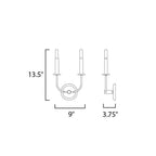 Maxim Lighting 10322BKSN  Wesley 2-light Wall Sconce Image 2