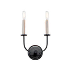 Maxim Lighting 10322BKSN  Wesley 2-light Wall Sconce Image 1
