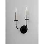 Maxim Lighting 10322BKSN  Wesley 2-light Wall Sconce Image 4