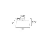 Maxim Lighting 10330WTBK Black Paramount 16'' Led Flush Mount Image 2