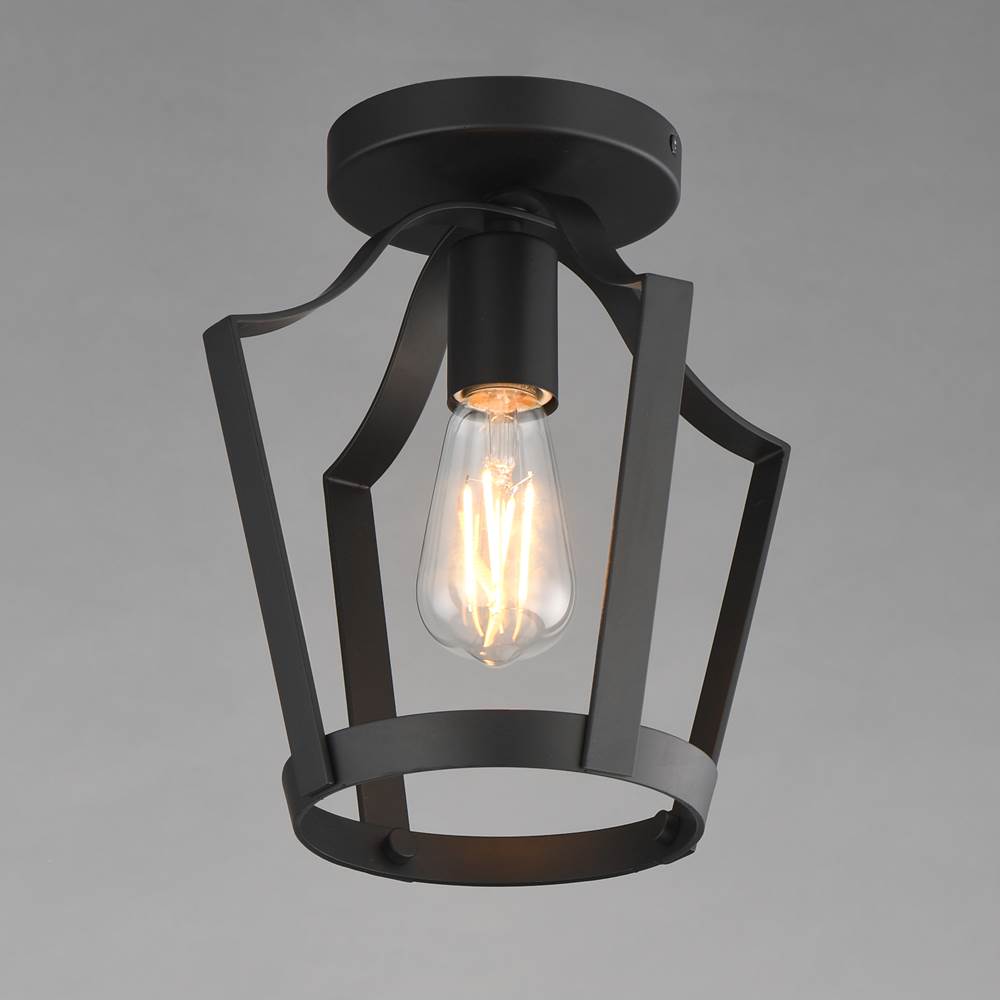 Maxim Lighting 10421BK Black Arden Single Pendant / Semi Flush Image 3