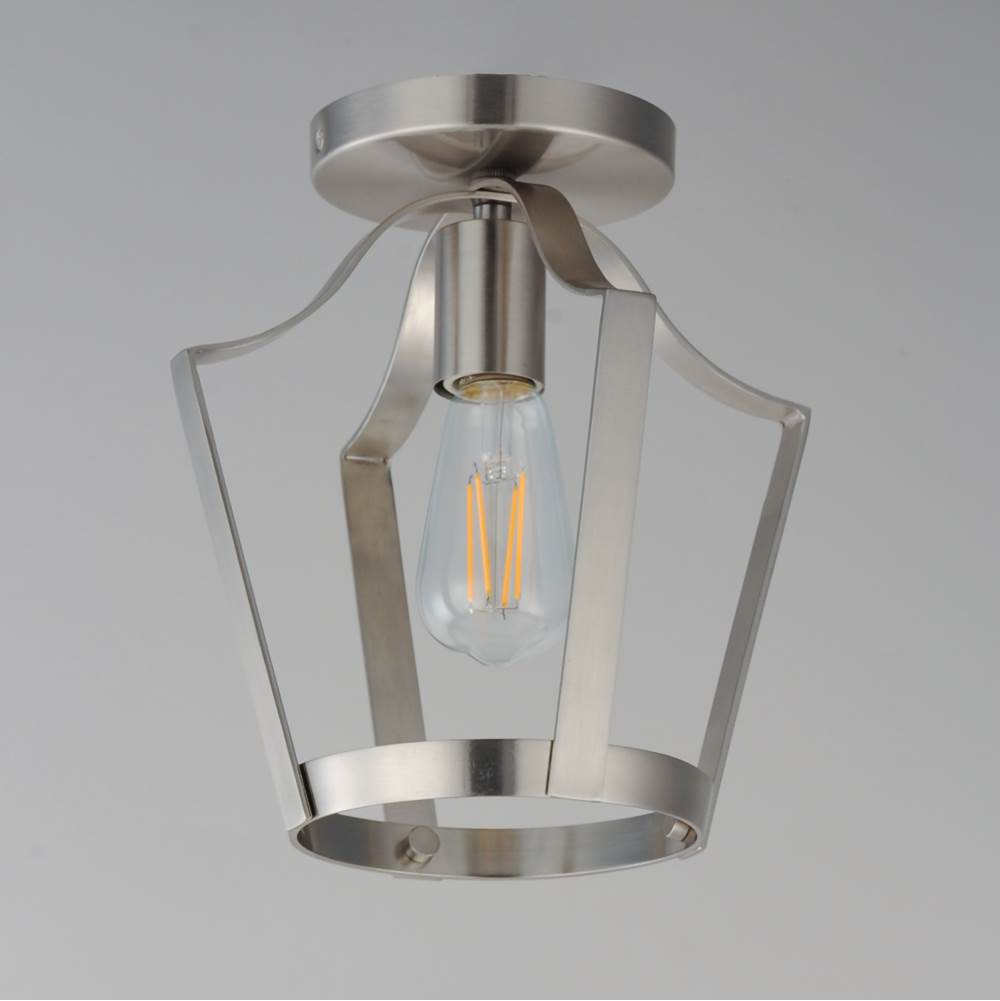 Maxim Lighting 10421SN Satin Nickel Arden Single Pendant / Semi Flush Image 2