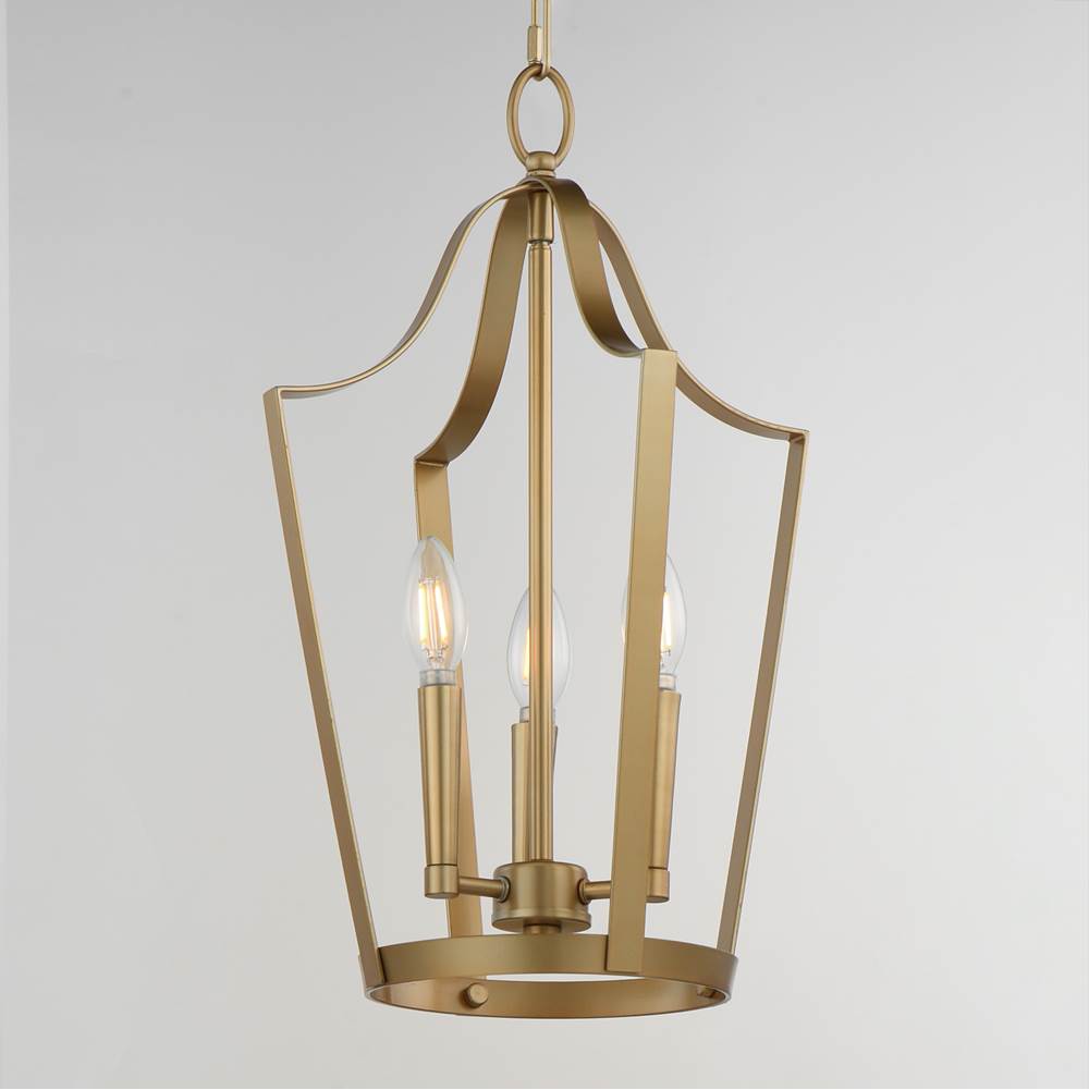 Maxim Lighting 10423NAB Natural Aged Brass Arden 3-light Pendant Image 3