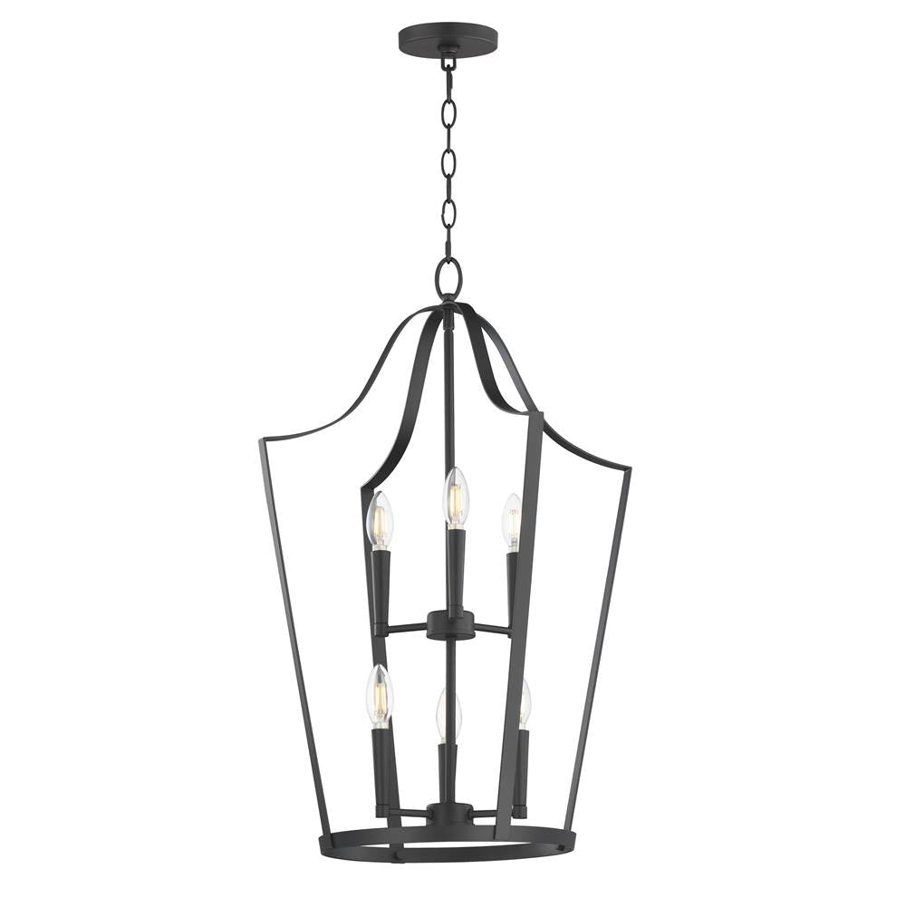 Maxim Lighting 10426BK Black Arden 6-light Pendant Image 1
