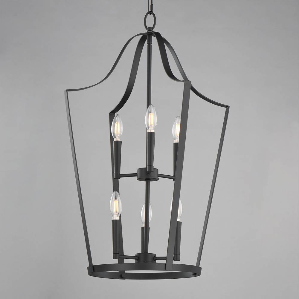 Maxim Lighting 10426BK Black Arden 6-light Pendant Image 3