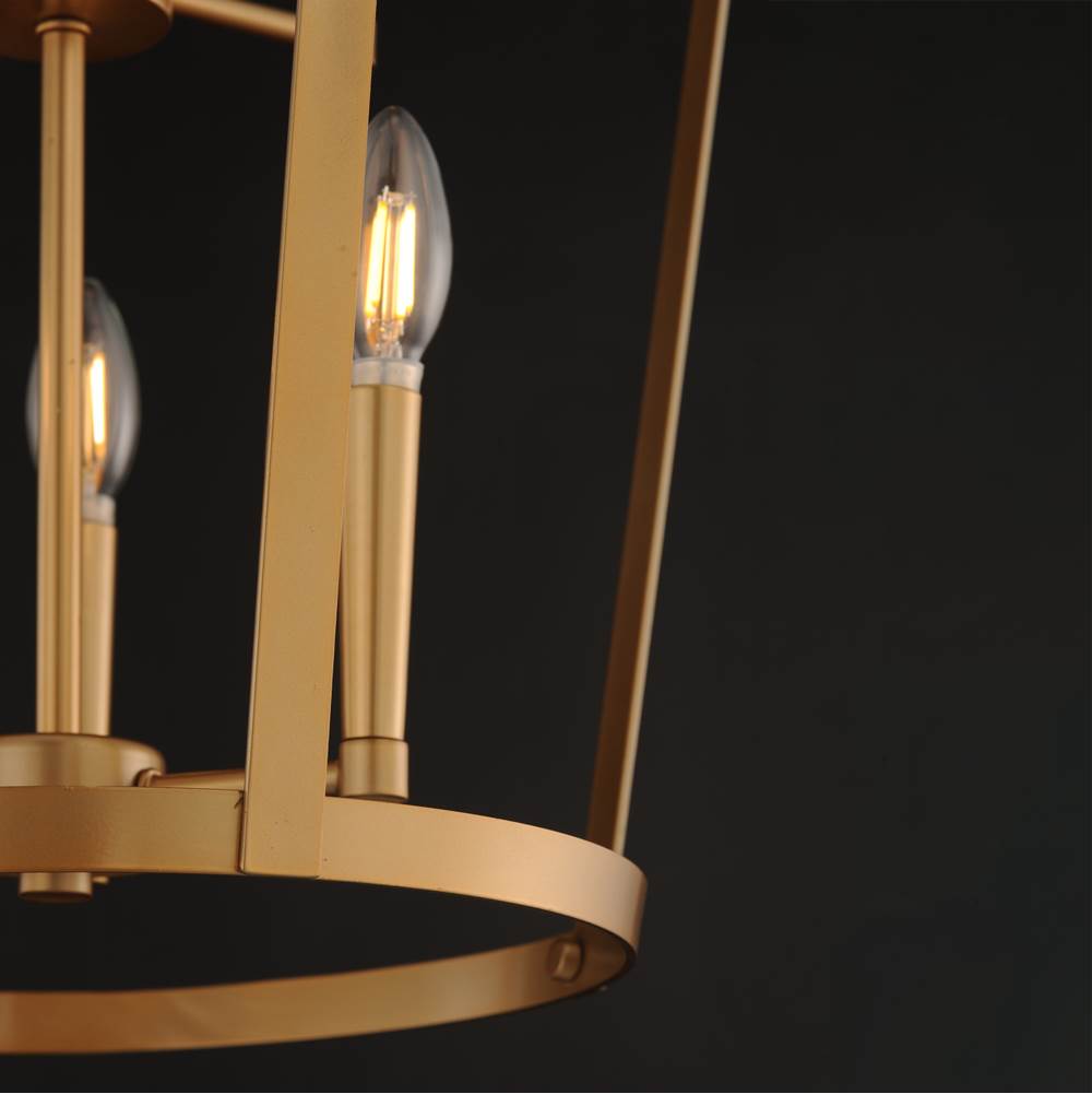 Maxim Lighting 10426NAB Natural Aged Brass Arden 6-light Pendant Image 2
