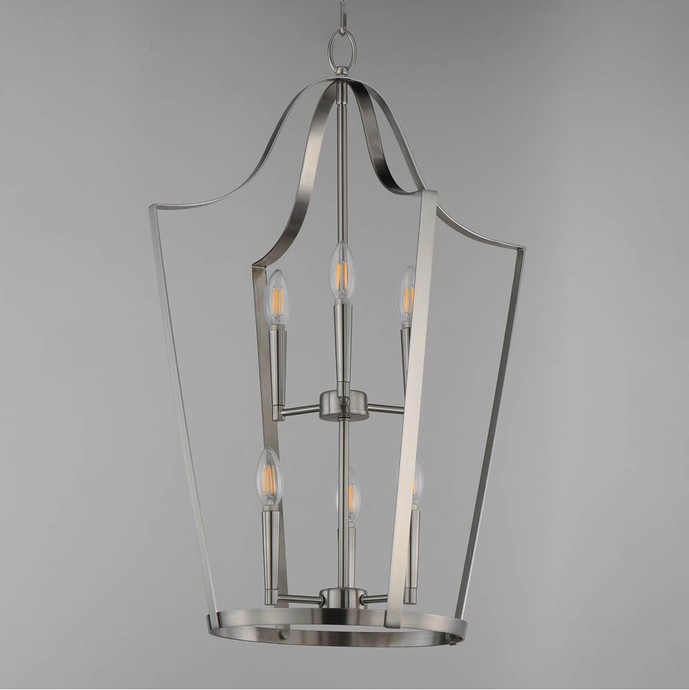 Maxim Lighting 10426SN Satin Nickel Arden 6-light Pendant Image 3