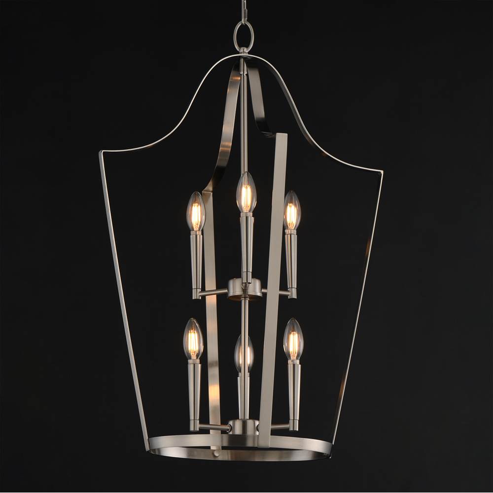 Maxim Lighting 10426SN Satin Nickel Arden 6-light Pendant Image 2