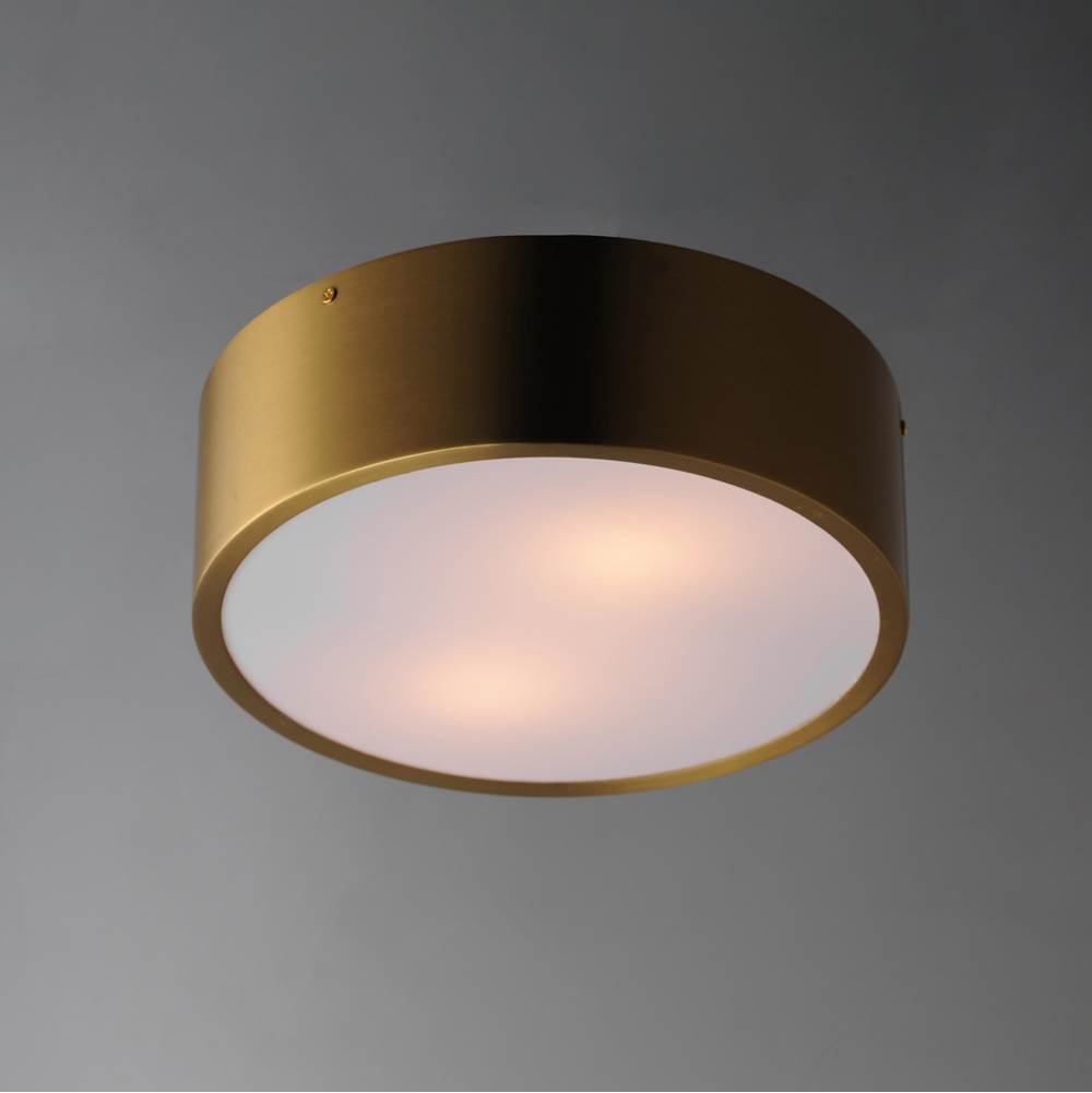 Maxim Lighting 10494WTSBR Satin Brass Tommy 12''  2-light Surface Mount Image 2