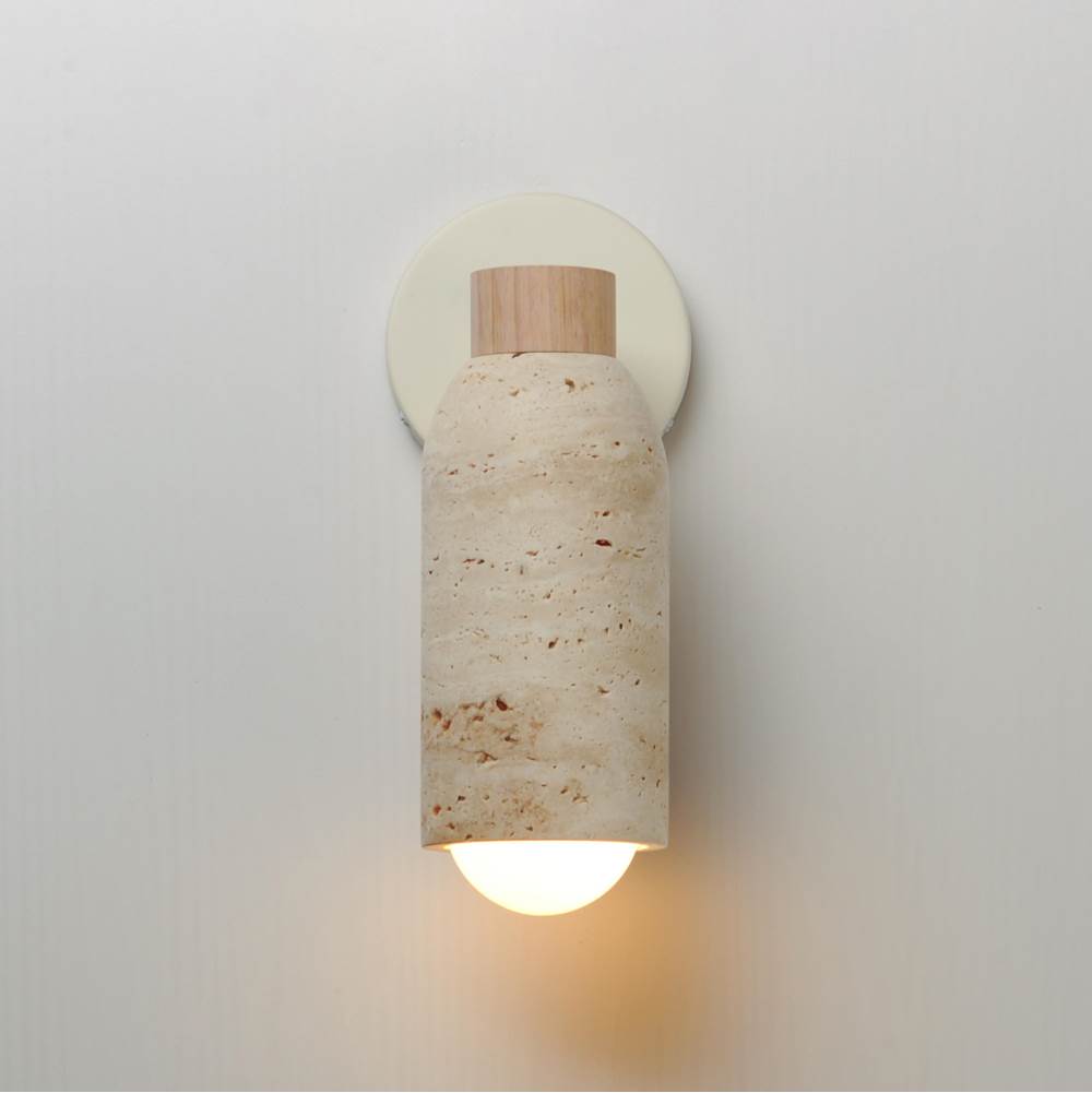 Maxim Lighting 10621TVOY Travertine,Oyster Pompeii-wall Sconce Image 4