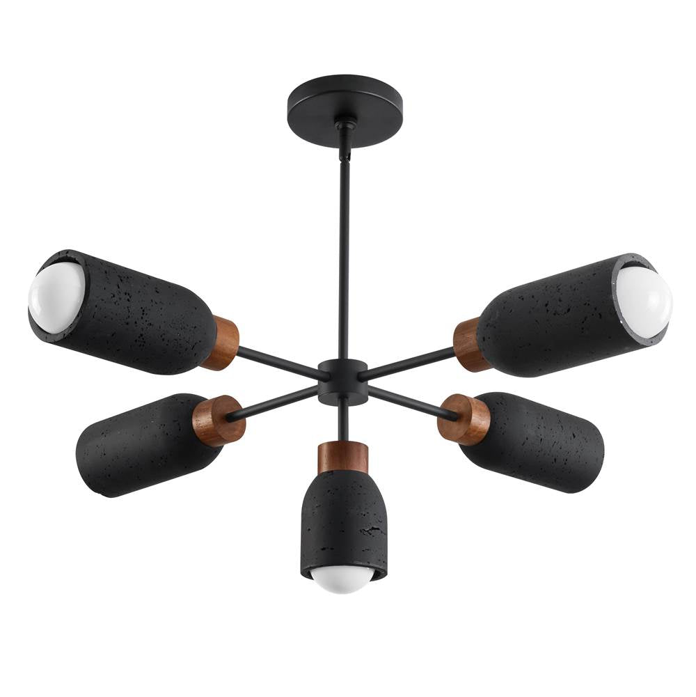 Maxim Lighting 10625LVBK Lava,Black Pompeii-chandelier Image 1