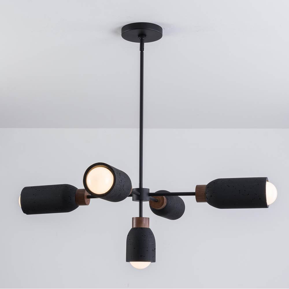 Maxim Lighting 10625LVBK Lava,Black Pompeii-chandelier Image 3
