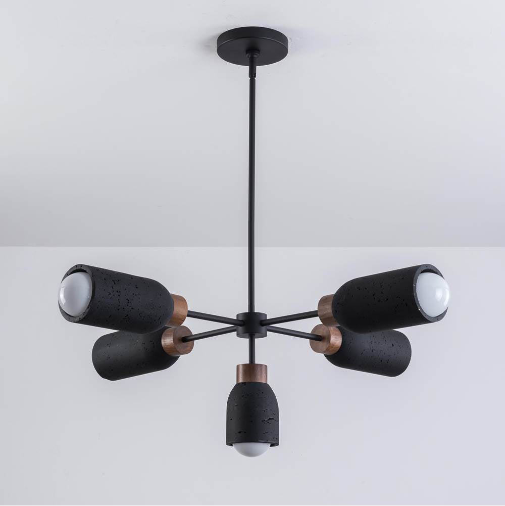 Maxim Lighting 10625LVBK Lava,Black Pompeii-chandelier Image 2