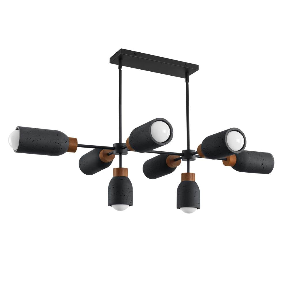 Maxim Lighting 10628LVBK Lava,Black Pompeii-linear Pendant Image 1
