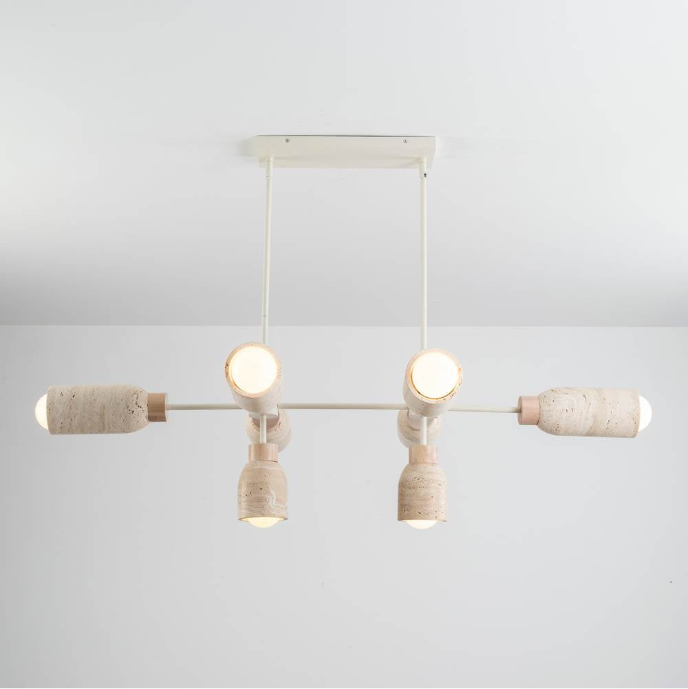 Maxim Lighting 10628TVOY Travertine,Oyster Pompeii-linear Pendant Image 3