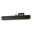 Maxim Lighting 10712WTBKNAB Black,Natural Aged Brass Miles 24'' Articulating Led Wall Sconce Image 1