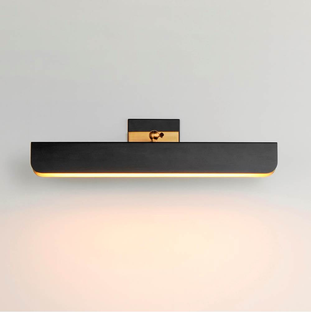 Maxim Lighting 10712WTBKNAB Black,Natural Aged Brass Miles 24'' Articulating Led Wall Sconce Image 3
