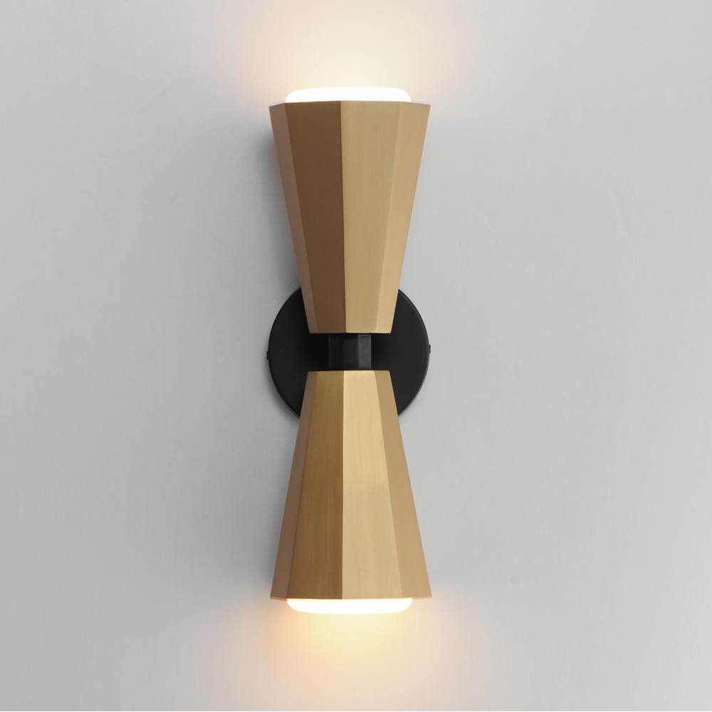 Maxim Lighting 10810SWBKAB Black,Antique Brass Rizzo-wall Sconce Image 3