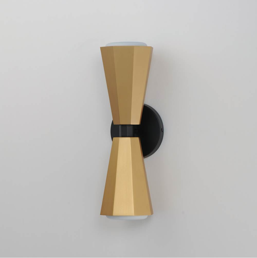Maxim Lighting 10810SWBKAB Black,Antique Brass Rizzo-wall Sconce Image 2