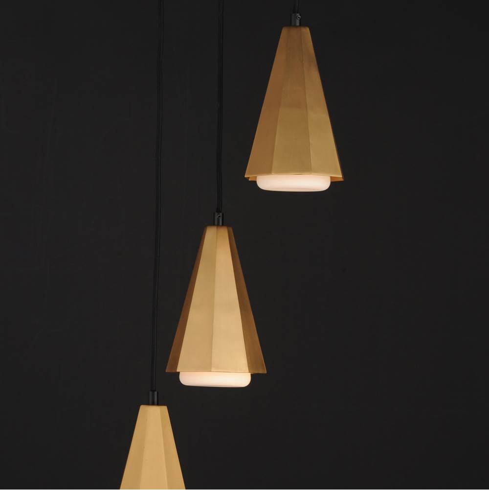 Maxim Lighting 10813SWBKAB Black,Antique Brass Rizzo-multi-light Pendant Image 2