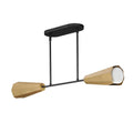 Maxim Lighting 10816SWBKAB Black,Antique Brass Rizzo-linear Pendant Image 1
