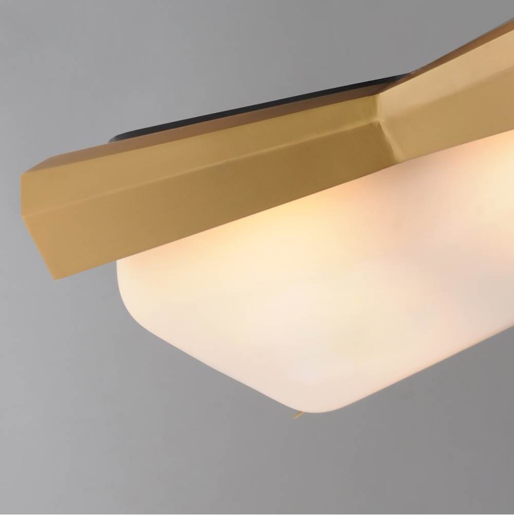 Maxim Lighting 10819SWBKAB Black,Antique Brass Rizzo-flush Mount Image 3