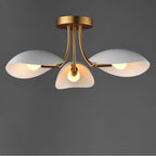 Maxim Lighting 10823WTNAB White,Natural Aged Brass Maris 3-light Semi Flush Image 2