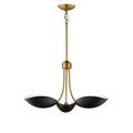 Maxim Lighting 10824BKNAB Black,Natural Aged Brass Maris 3-light Pendant Image 1