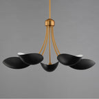 Maxim Lighting 10825BKNAB Black,Natural Aged Brass Maris 5-light Chandelier Image 3