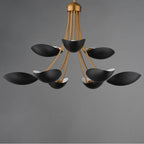 Maxim Lighting 10829BKNAB Black,Natural Aged Brass Maris 9-light Chandelier Image 2