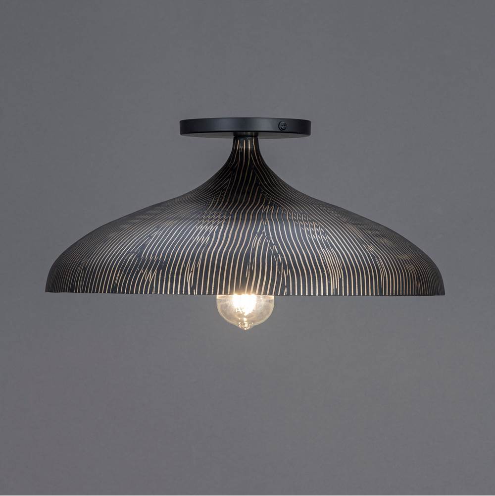 Maxim Lighting 10910BKGLD Black,Gold Fleur Flush Mount Image 2
