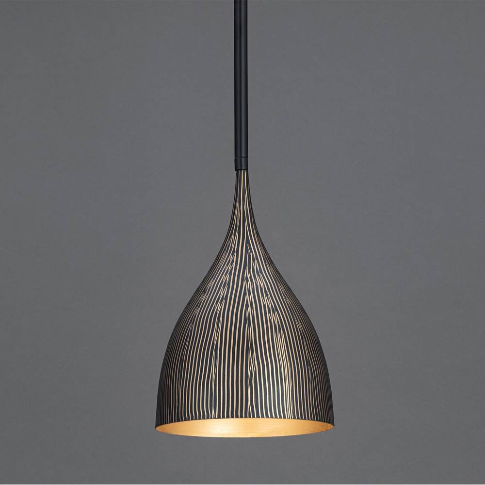 Maxim Lighting 10911BKGLD Black,Gold Fleur 1-light Mini Pendant Image 3