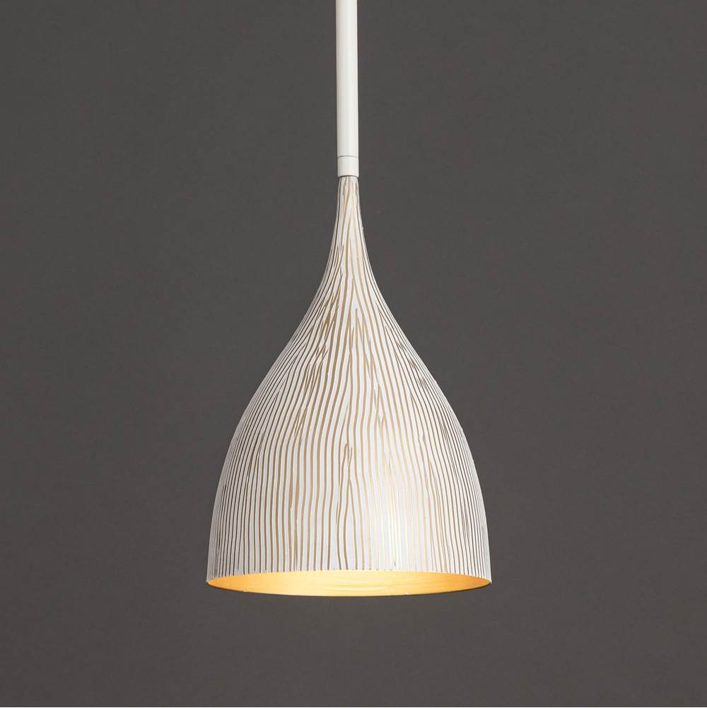 Maxim Lighting 10911WTGLD White,Gold Fleur 1-light Mini Pendant Image 3