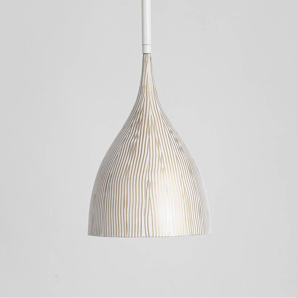 Maxim Lighting 10911WTGLD White,Gold Fleur 1-light Mini Pendant Image 2