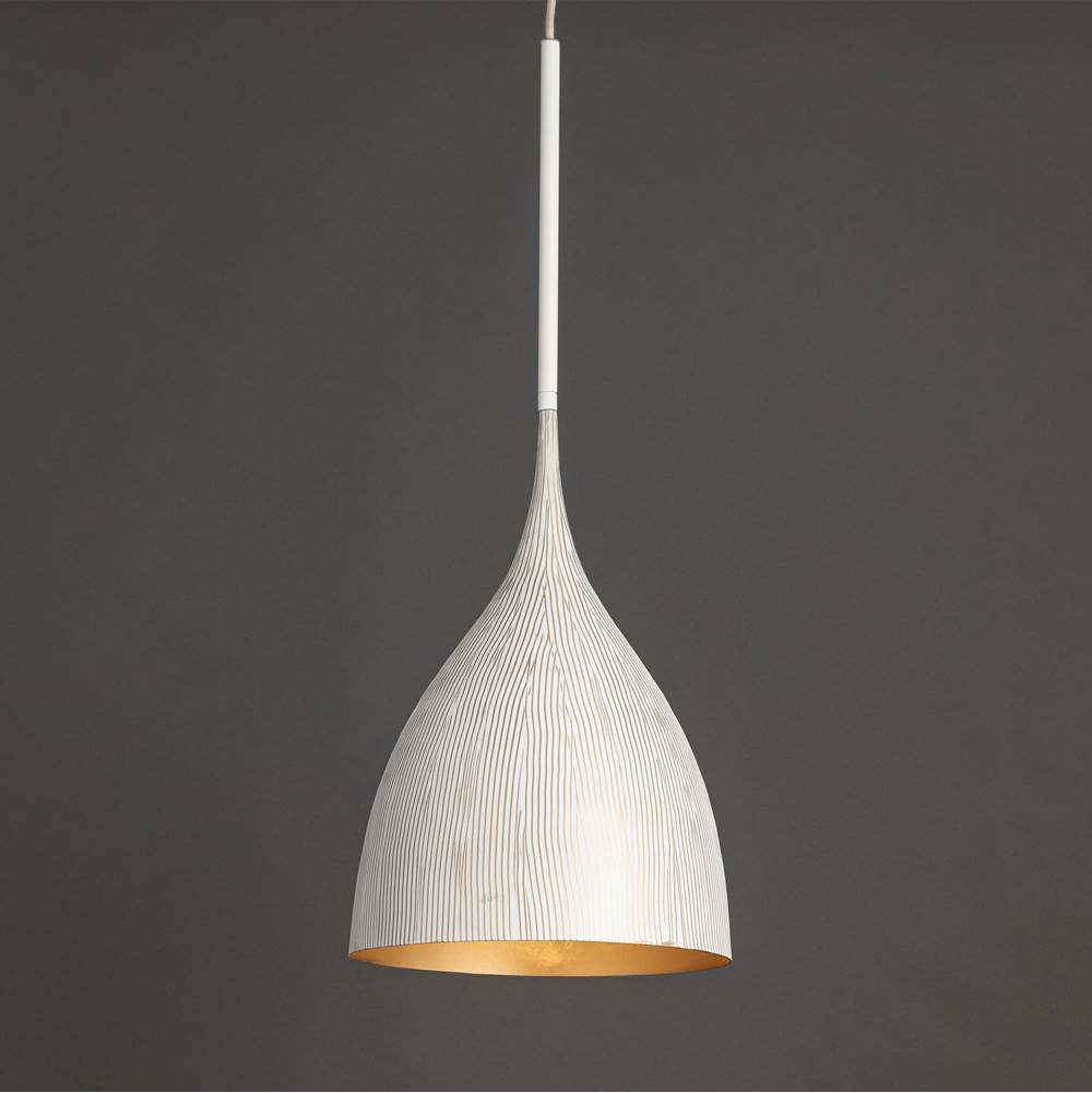 Maxim Lighting 10912WTGLD White,Gold Fleur Small 1-light Pendant Image 2