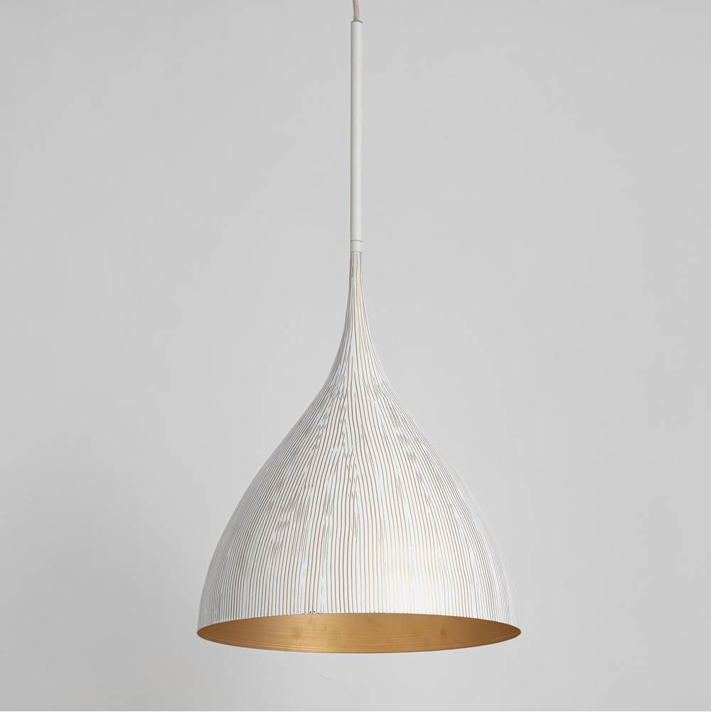 Maxim Lighting 10913WTGLD White,Gold Fleur 1-light Pendant Image 2