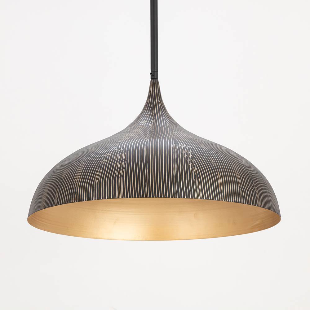 Maxim Lighting 10914BKGLD Black,Gold Fleur Large 1-light Pendant Image 3