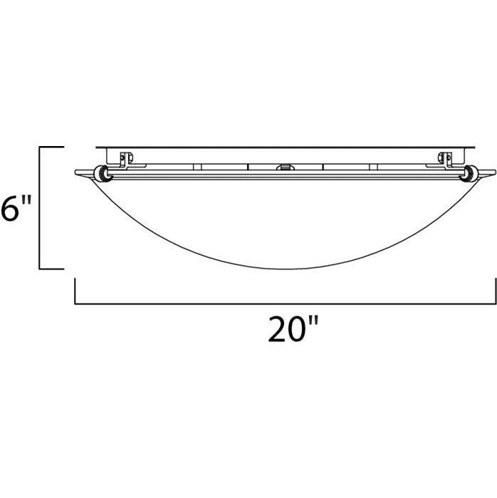 Maxim Lighting Malaga 4-light Flush Mount