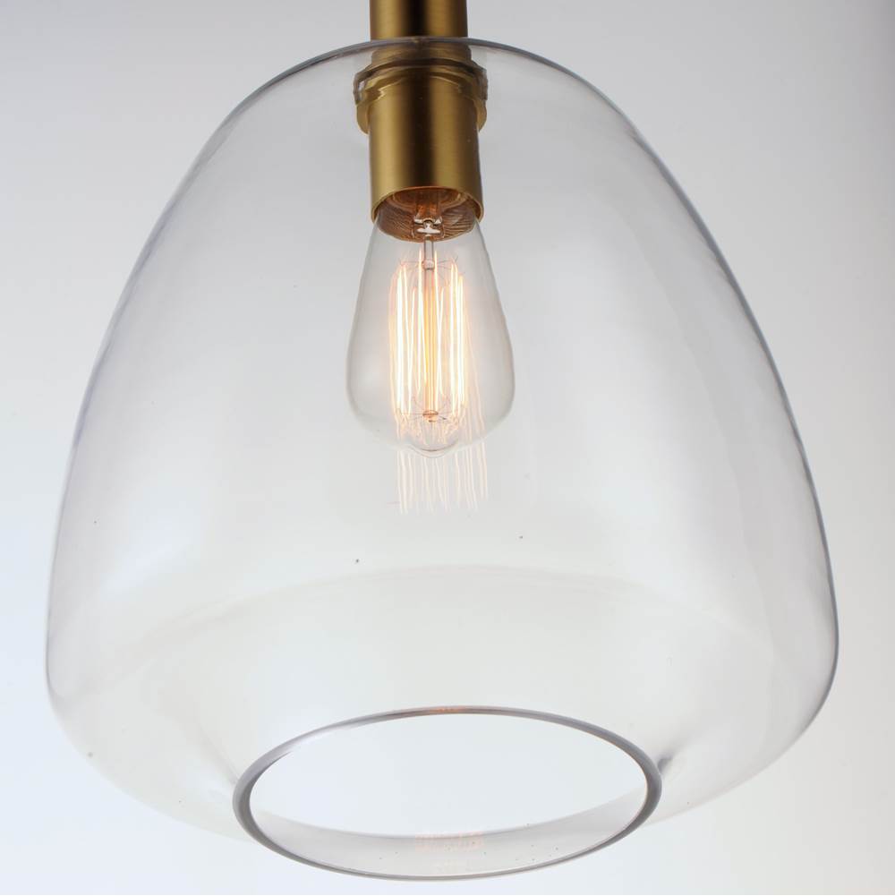Maxim Lighting 11116CLSBR Satin Brass Babylon 1-light Pendant Image 3