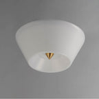 Maxim Lighting 11150WTNAB Natural Aged Brass Tack Led Flush Mount Image 2