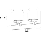 Maxim Lighting 11252SWSN Satin Nickel Wrap 2-light Bath Vanity Image 2