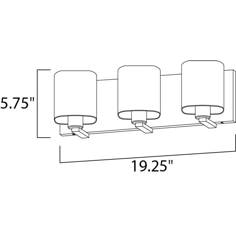Maxim Lighting 11253SWSN Satin Nickel Wrap 3-light Bath Vanity Image 2