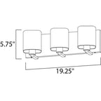 Maxim Lighting 11253SWSN Satin Nickel Wrap 3-light Bath Vanity Image 2