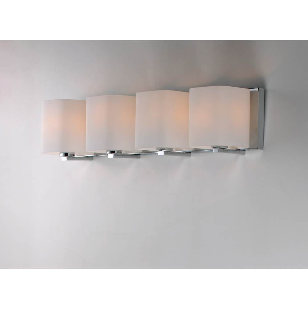 Maxim Lighting 11254SWPC Polished Chrome Wrap 4-light Bath Vanity Image 4