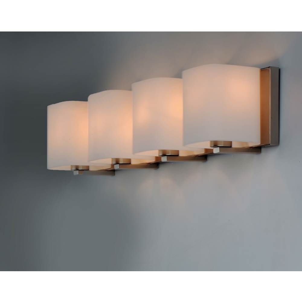Maxim Lighting 11254SWSN Satin Nickel Wrap 4-light Bath Vanity Image 3