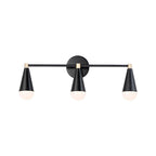 Maxim Lighting 11263BKSBR  Lovell 3-light Bath Vanity Image 1