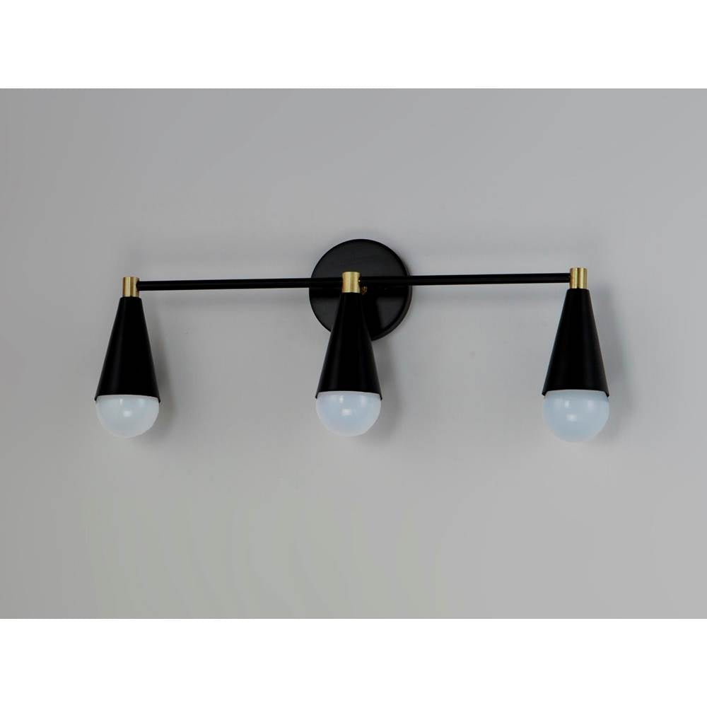 Maxim Lighting 11263BKSBR  Lovell 3-light Bath Vanity Image 2