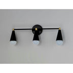 Maxim Lighting 11263BKSBR  Lovell 3-light Bath Vanity Image 2