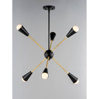 Maxim Lighting 11266BKSBR  Lovell 6-light Pendant Image 3