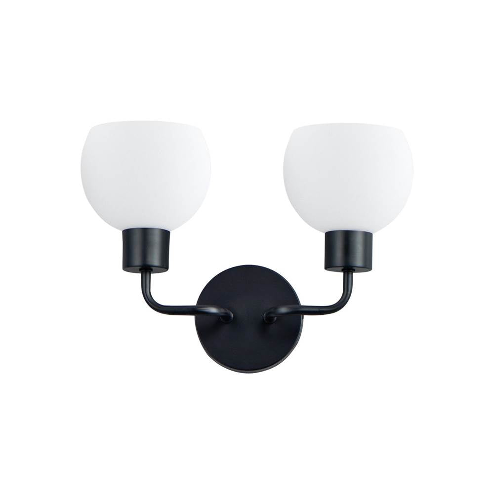 Maxim Lighting 11272SWBK Black Coraline 2-light Wall Sconce Image 1